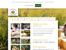Tablet Screenshot of duelfershof.de